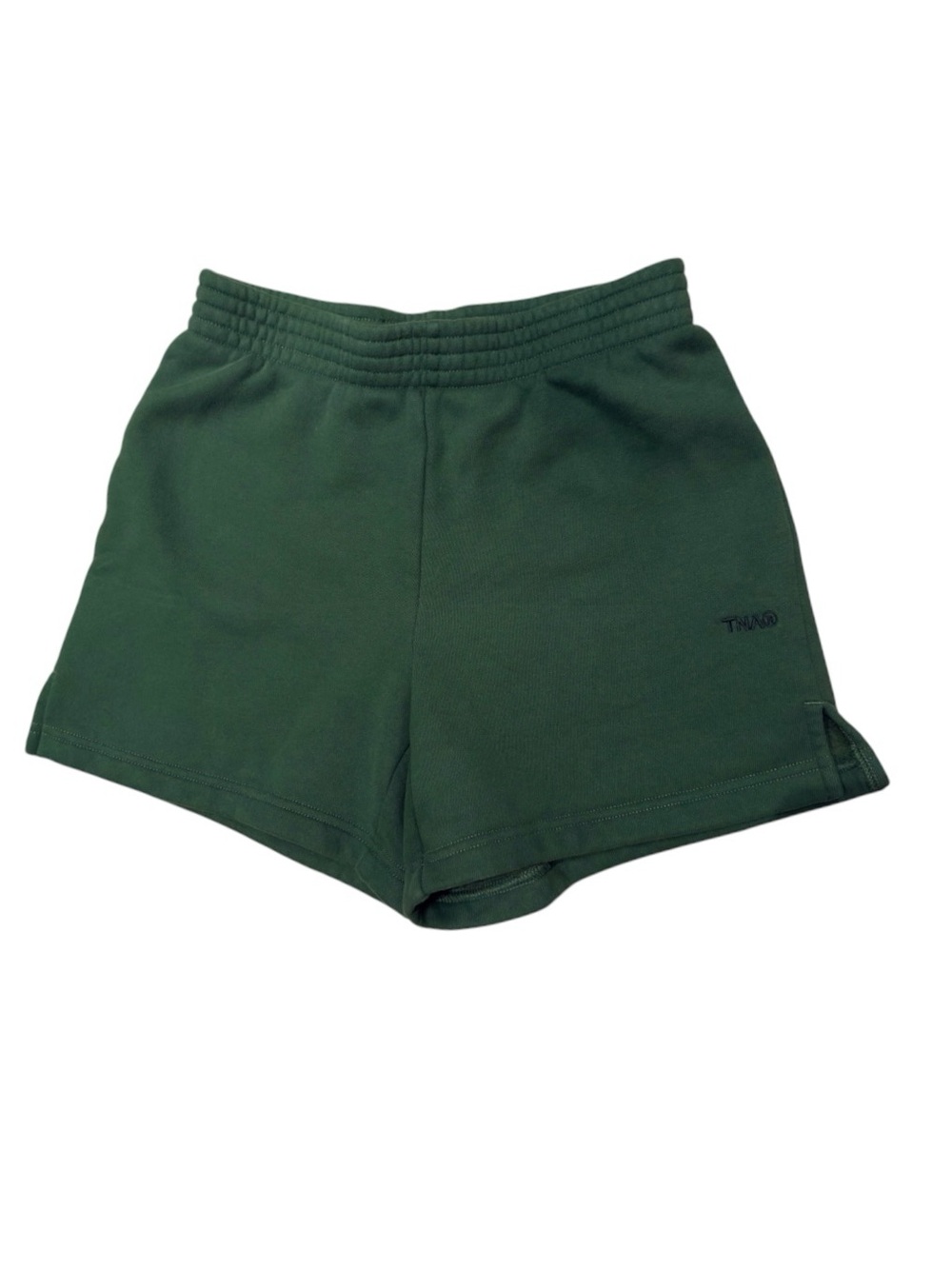 Aritzia TNA Sweatfleece Cozy Fleece Perfect Fit Shorts Forest Green Size XXS 2XS